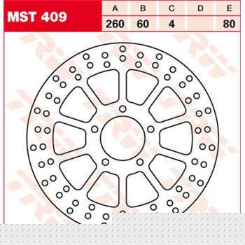 TRW Brake disc MST409