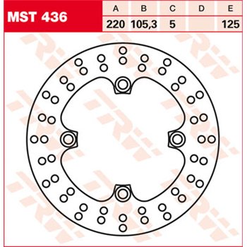cafe 4 racer - MD652 EBC INOX-Disc - EBC Brake discs 5050953319525