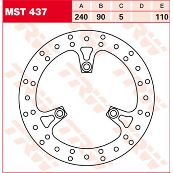 cafe 4 racer - VR2102RED  EBC   INOX VEE-Rotor - EBC Brake discs 5050953626432