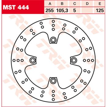 TRW Brzdový kotouč MST444