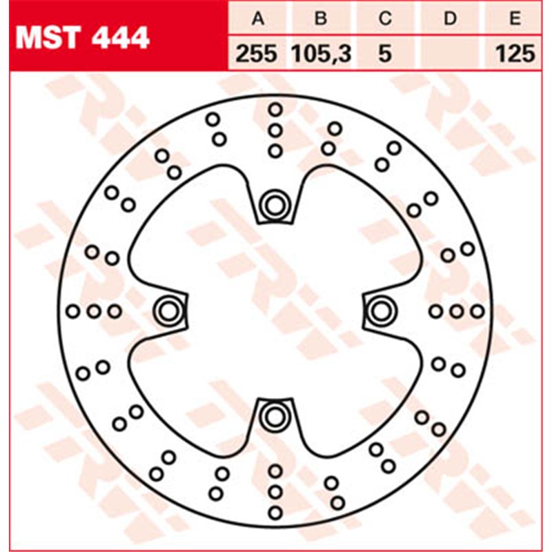 TRW Brake disc MST444