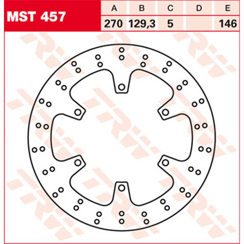 TRW Brake disc MST457