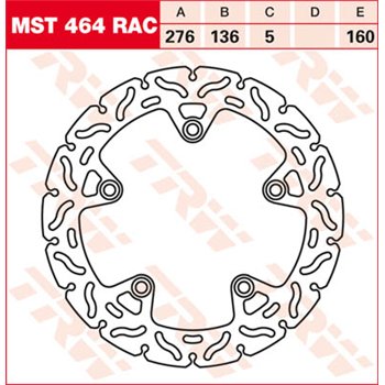 cafe 4 racer - MD4047RS EBC INOX-Brzdový kotouč - EBC Brzdové kotouče 5050953303845