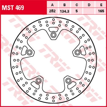 TRW Brake disc MST469