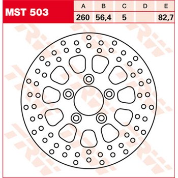 TRW Brzdový kotouč MST503