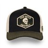 cafe 4 racer - Von Dutch Semi-Curved Skull cap black/green/white - Von Dutch Caps 