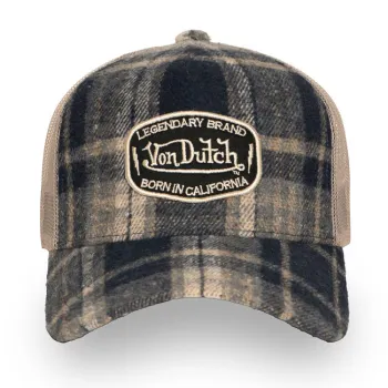 cafe 4 racer - Von Dutch Carreaux cap gray - Von Dutch Caps 