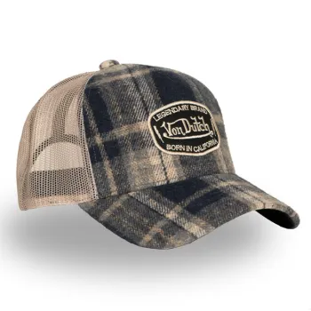 cafe 4 racer - Von Dutch Carreaux cap gray - Von Dutch Caps 