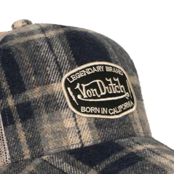 cafe 4 racer - Von Dutch Carreaux cap gray - Von Dutch Caps 