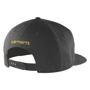 cafe 4 racer - Carhartt Firm Duck Flat Brim čierna šiltovka - Carhartt Šiltovka 