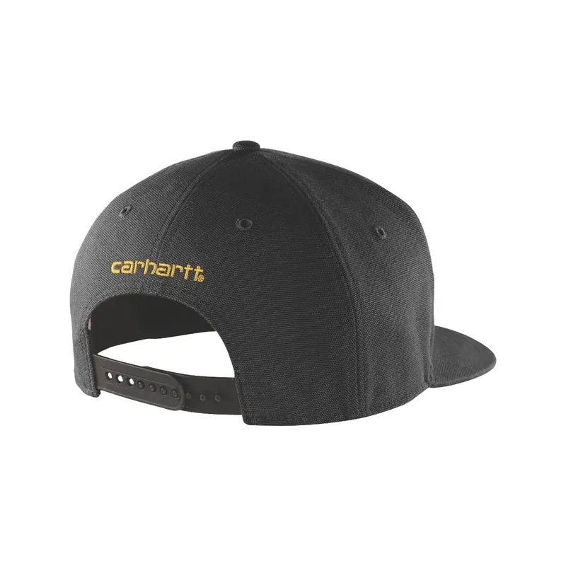 cafe 4 racer - Carhartt Firm Duck Kšiltovka s plochým kšiltem černá - Carhartt Šiltovka 