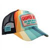 cafe 4 racer - King Kerosin Chopper Shit trucker cap blue/orange - KING KEROSIN Caps 