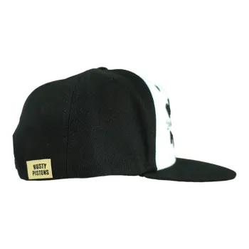 cafe 4 racer - Rusty Pistons Baxter cap black/white - Rusty Pistons Caps 