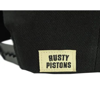 cafe 4 racer - Rusty Pistons Baxter cap black/white - Rusty Pistons Caps 