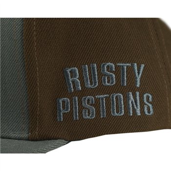 cafe 4 racer - Rusty Pistons Gladys cap gray/brown - Rusty Pistons Caps 