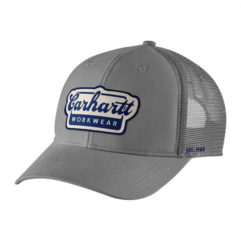 cafe 4 racer - Carhartt Twill Mesh-Back Script kšiltovka steel - Carhartt Šiltovka 