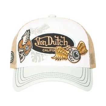 cafe 4 racer - Rokker Speed Crew II cap sand/fog/black - Rokker Caps 
