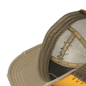 cafe 4 racer - Von Dutch Trucker mesh cap khaki/yellow - Von Dutch Caps 