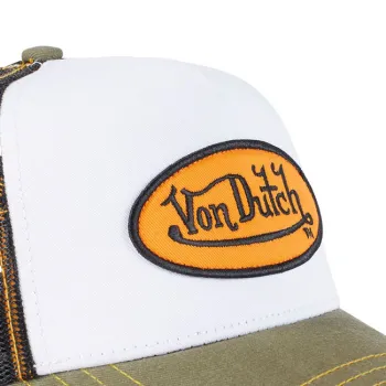 cafe 4 racer - Von Dutch Trucker síťovaná kšiltovka bílá/černá - Von Dutch Kšiltovky 