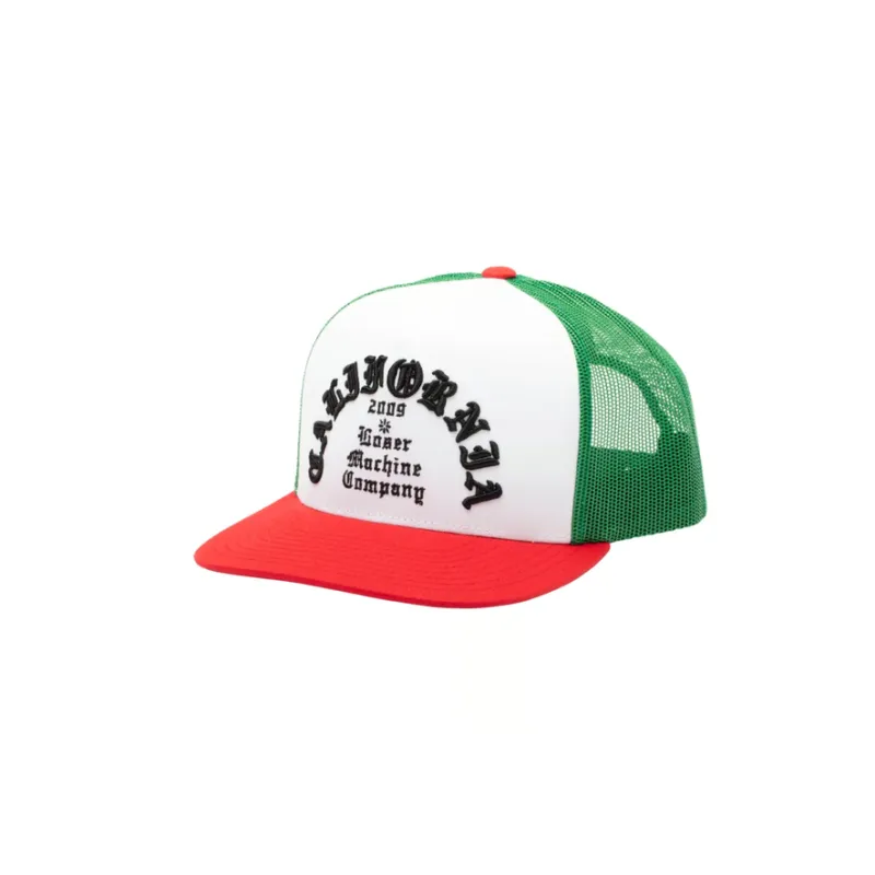 cafe 4 racer - Loser Machine Fanatic cap red/white/green - Loser Machine Company Caps 