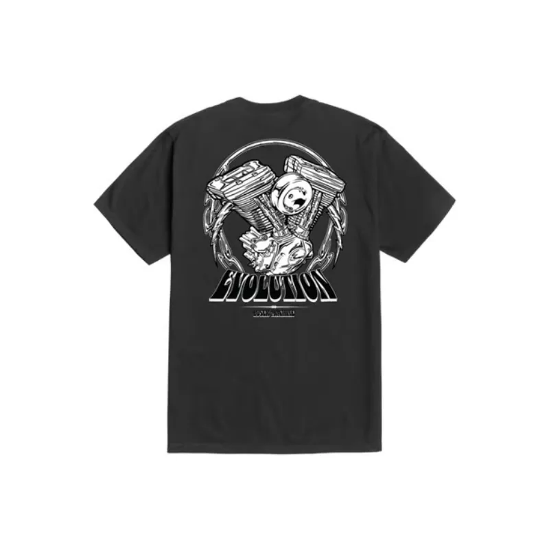 cafe 4 racer - Loser Machine Evo Trip t-shirt black - Loser Machine Company T-Shirts 