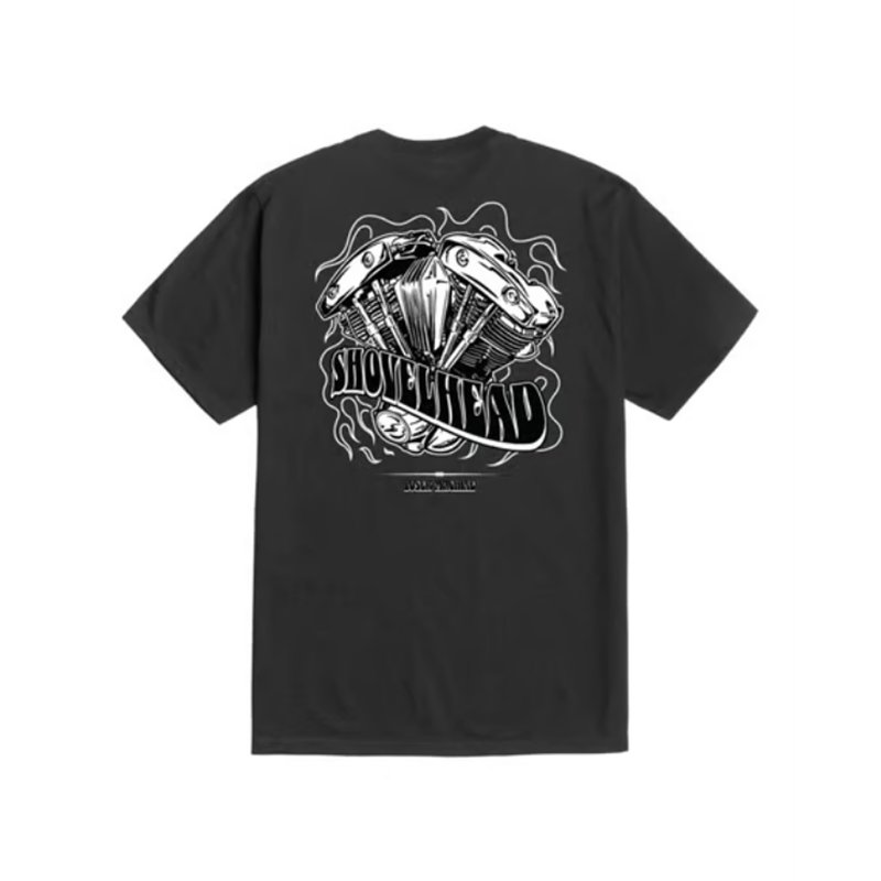 cafe 4 racer - Loser Machine Shovel Trip t-shirt black - Loser Machine Company T-Shirts 