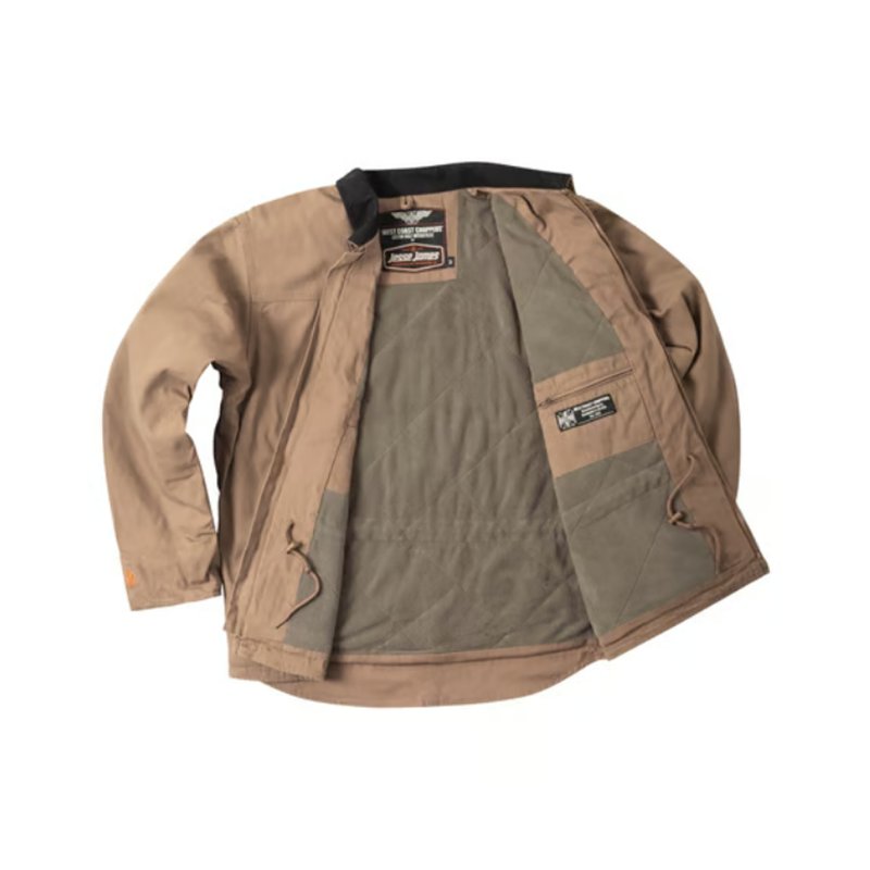 cafe 4 racer - WCC Fleece Lined Work jacket brown - WEST COAST CHOPPERS Jackets 