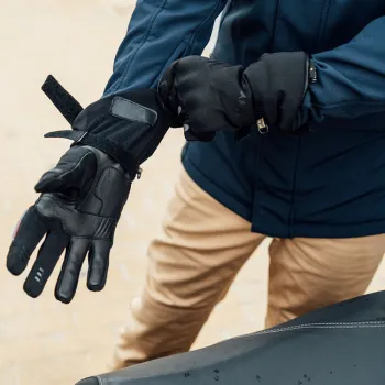 cafe 4 racer - By City Tracer gloves black - By City Gloves 