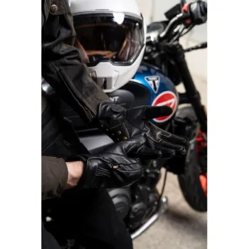 cafe 4 racer - Rukavice By City Thunder černé - By City Rukavice 