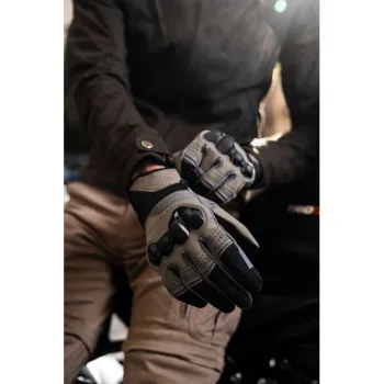 cafe 4 racer - By City Heko gloves green - By City Gloves 