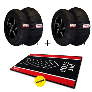 cafe 4 racer - KIT TW SMART 120/190 + MAT PIT STOP - VECTOR Ohrievané návleky 
