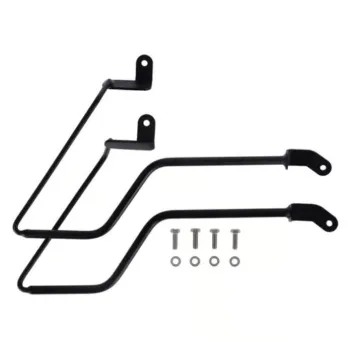 cafe 4 racer - LongRide, saddlebag holder. Black, Royal Enfield: 21-22 Meteor 350 - LONGRIDE Accessories & Holders 