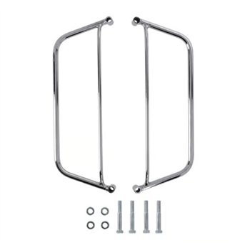 cafe 4 racer - LongRide, saddlebag holder. Chrome, 86-05 Softail (NU) - LONGRIDE Accessories & Holders 