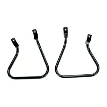cafe 4 racer - Longride saddlebag holder, black, Ducati: 16-20 Scrambler 400 & 800cc models - LONGRIDE Accessories & Holders 