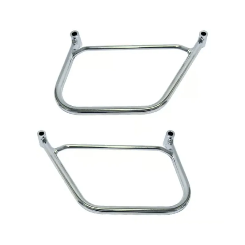 cafe 4 racer - Longride saddlebag holder, chrome, Kawasaki: 09-up VN 1700 Classic models - LONGRIDE Accessories & Holders 