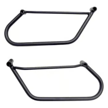 cafe 4 racer - LongRide, saddlebag holder. Black, Royal Enfield: 21-22 Classic 350 - LONGRIDE Accessories & Holders 