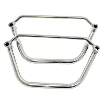 cafe 4 racer - LongRide, saddlebag holder. Black, Royal Enfield: 21-22 Meteor 350 - LONGRIDE Accessories & Holders 
