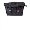 cafe 4 racer - Longride, click-on Old Chopper saddlebag waxed cotton. Black, Universal - LONGRIDE Bags 
