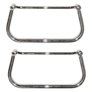 cafe 4 racer - LongRide, saddlebag holder. Chrome, 86-05 Softail (NU) - LONGRIDE Accessories & Holders 