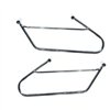 cafe 4 racer - Longride saddlebag holder, chrome, Honda: 02-08 VTX1800C - LONGRIDE Accessories & Holders 