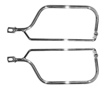 cafe 4 racer - Longride saddlebag holder, chrome, Kawasaki: 09-up VN 1700 Classic models - LONGRIDE Accessories & Holders 
