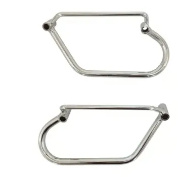 cafe 4 racer - Longride saddlebag holder, chrome, Honda: 10-up VT 750 (R) Shadow RS - LONGRIDE Accessories & Holders 
