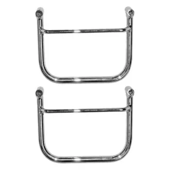 cafe 4 racer - Longride saddlebag holder, chrome, Kawasaki: 09-up VN 1700 Classic models - LONGRIDE Accessories & Holders 