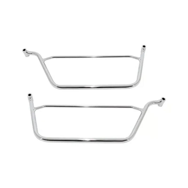 cafe 4 racer - Longride saddlebag holder, chrome, Suzuki: 97-04 VZ800 Marauder - LONGRIDE Accessories & Holders 