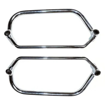cafe 4 racer - Longride saddlebag holder, chrome - LONGRIDE Accessories & Holders 