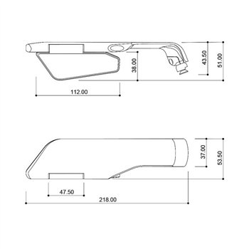 cafe 4 racer - BARRACUDA SKIN AIR NAKED - BARRACUDA Štandardné zrkadlá 753610857426