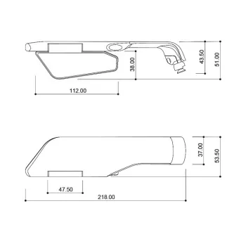 cafe 4 racer - BARRACUDA SKIN AIR NAKED  - BARRACUDA Standard mirrors 753610857426