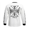 cafe 4 racer - WCC Worn Cross Waffle shirt white - WEST COAST CHOPPERS Shirts 