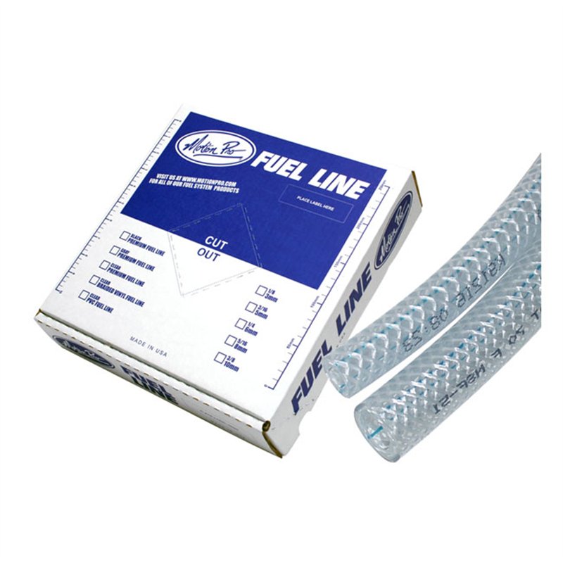 cafe 4 racer - Motion Pro, fuel line braided vinyl. Clear. 3/16" - MOTION PRO Others 