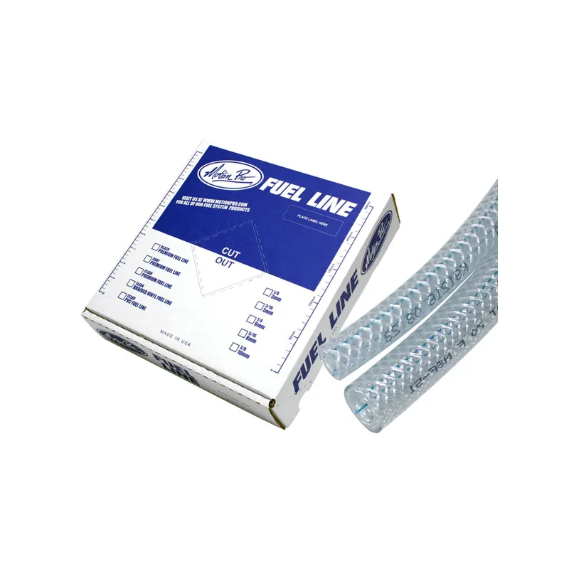 cafe 4 racer - Motion Pro, fuel line braided vinyl. Clear. 3/8" - MOTION PRO Others 